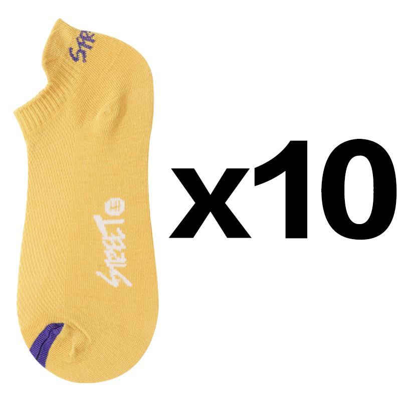 

10 пар высококачественных женских носков до щиколотки, дышащие хлопковые низкие короткие повседневные спортивные противоизносные модные уличные нескользящие носки Four Seasons EUR38-43