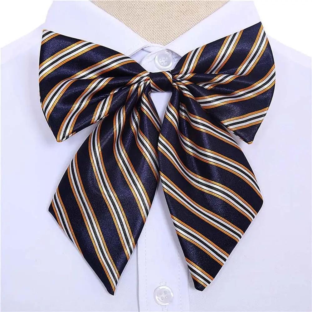 Stripe Airline Stewardess Necktie Korean Style Nurse Neck Wear School Students Neckties Bank Teller Neck Tie Sailor Suit Bowtie