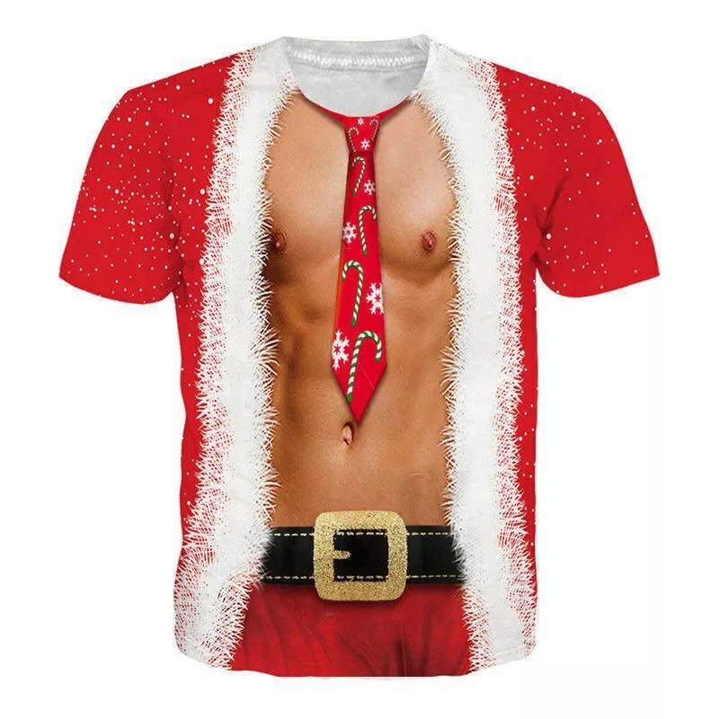 3D Print Funny Muscle Graphic T Shirt for Men Women Short Sleeve Ugly Tee Shirts Clothes Mens Novelty Party Cosplay Tshirts