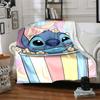 1pc S-Stitch17 Blanket, Gift, for Men and Women, Soft Blanket, Good for Sofa Bed Couch Travel, Lightweight Flannel Blanket