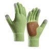 Winter Touchscreen Gloves Men Women Warm Knitted Gloves with Anti-Slip Palm Thickened Thermal Gloves for Outdoor Cycling Daily Outings
