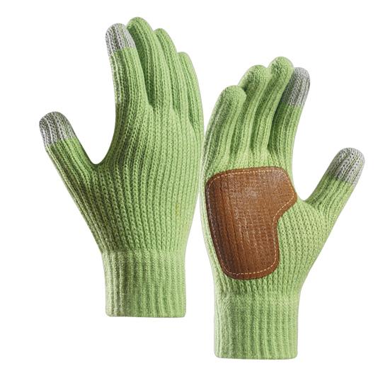 Winter Touchscreen Gloves Men Women Warm Knitted Gloves with Anti-Slip Palm Thickened Thermal Gloves for Outdoor Cycling Daily Outings