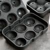 Silicone Ice Cube Tray 6 Grid Big Round Ice Mold Sphere Whiskey Ice Ball Maker Silicone Mold Bar Tools Home Kitchen Accessories
