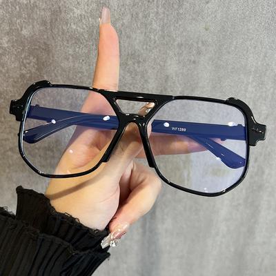 Blaulichtfilterbrille Exquisite Pilotenbrille Damen Herren Schlichte Ausgehbrille Blaulichtblockierende Herren Damen Computerbrille
