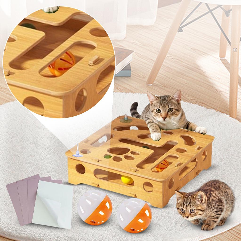 Nail File Scratch Enrichment Box , Scratch Puzzle Enrichment Box Nail File Stress Free To Clippers And Grinders, Interactive Cats Toy Puzzle