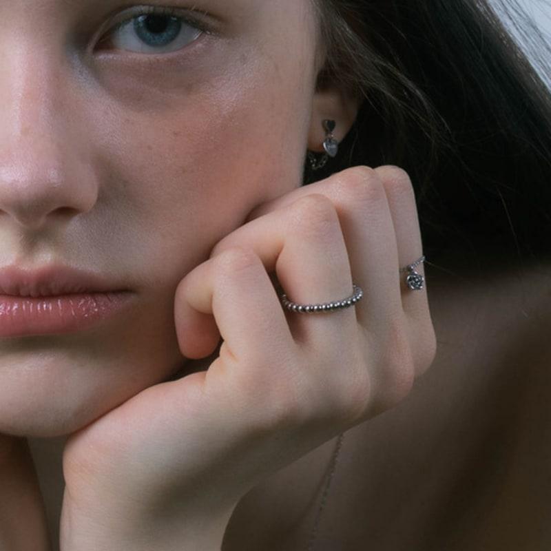 Pearlymore Ball Slide Chain Ring_PM25R003SS