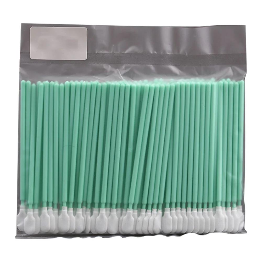 100 buc/pachet Tampoane de bumbac nețesute, fără praf, antistatice, micro-bețișoare, instrumente de curățare a scamelor pentru mașină cu laser cu fibră Focus Len