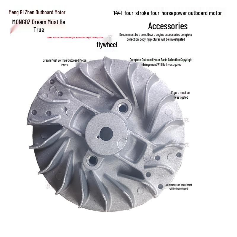 Four-Stroke 4HP Outboard Motor Parts: Propeller, Carburetor, Starter, Throttle Cable, Gearbox, Clutch, Cylinder