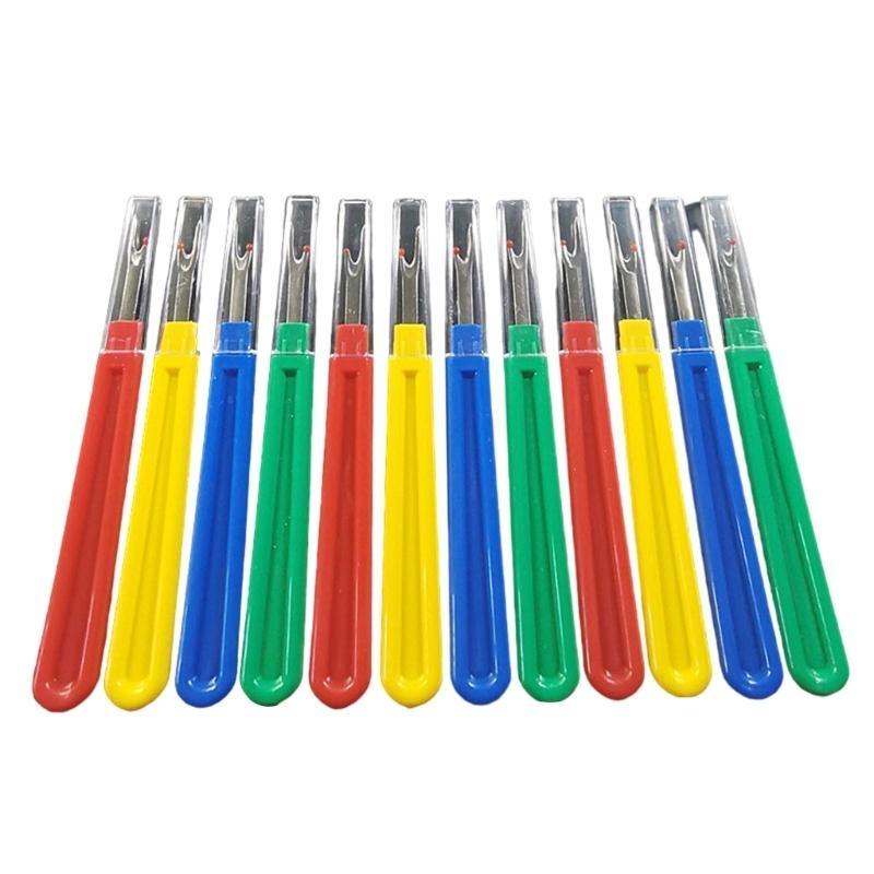  12Pcs Large Size Seam Rippers with Long Handle for Sewing Removing Thread