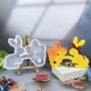 Rabbit And Eggs Ornaments Mould Sturdy Silicone Rabbit Eggs Decoration Mold For Repeated Use In Ornament Crafts