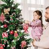 Christmas Tree Decoration Ornament Soft Clay Lollipop Red White Candy Cane Xmas Tree Pendant Christmas New Year Gift-B61B