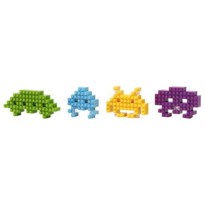 Kawada Nanoblock Space Invaders NBCC108, 2 X 10.5 X 18 Cm, Ages 12 and Up, Interior Decoration, Hobby, NBCC108