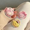 Cartoon Kt Cat Cute Puppy Mobile Phone Airbag Bracket Magnetic Back Sticker Retractable Lazy Desktop Drama Bracket