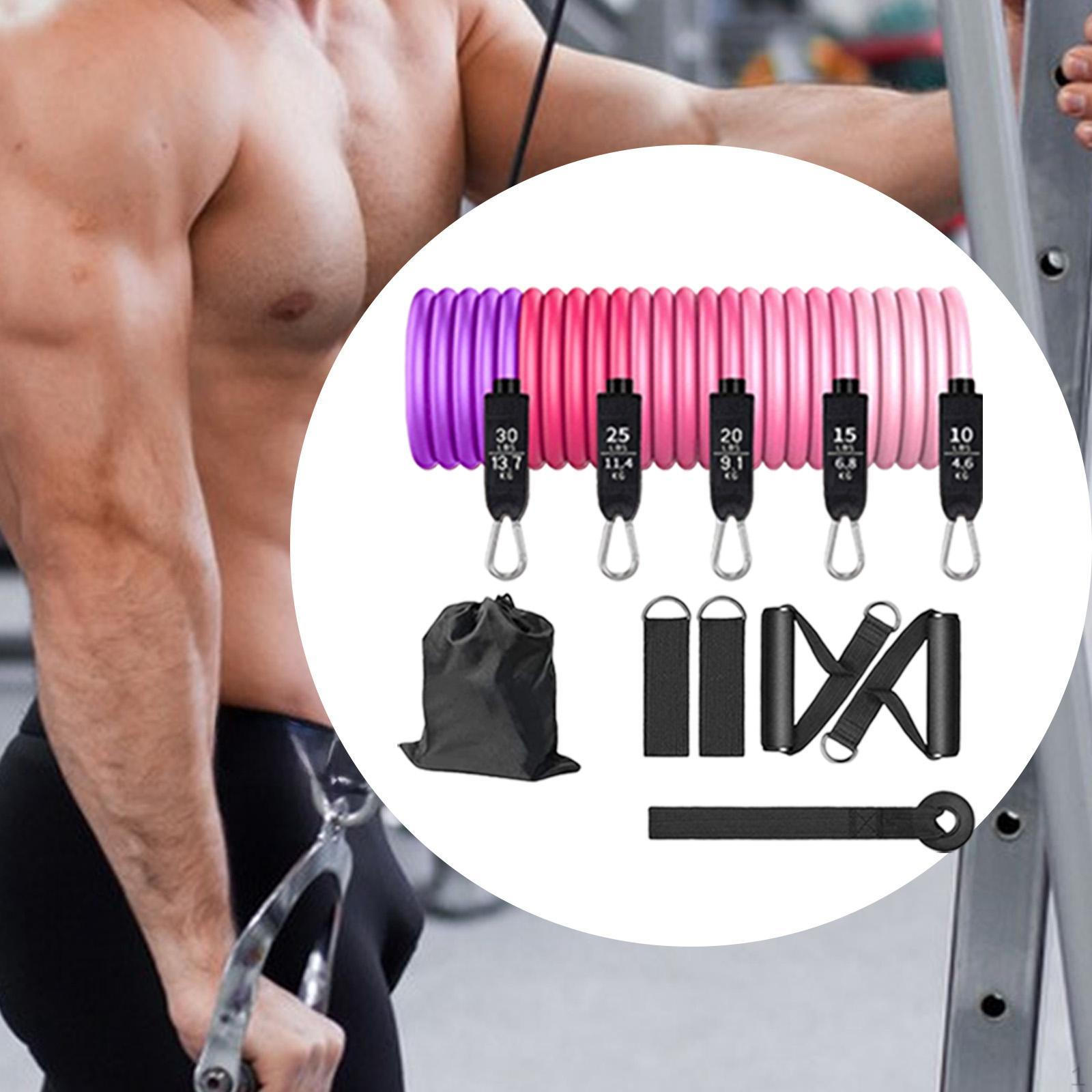 

Набор эластичных лент с ручками, универсальные ремни на лодыжку, фитнес для тренировок