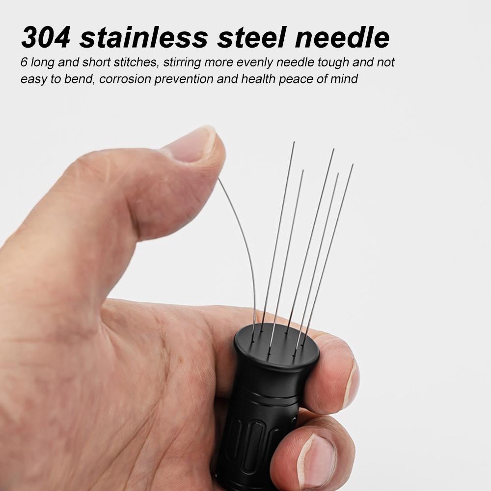 WDT Tool Espresso 6 Needles 0.4mm Coffee Distributor Coffee Stirrer Espresso Machine Accessories