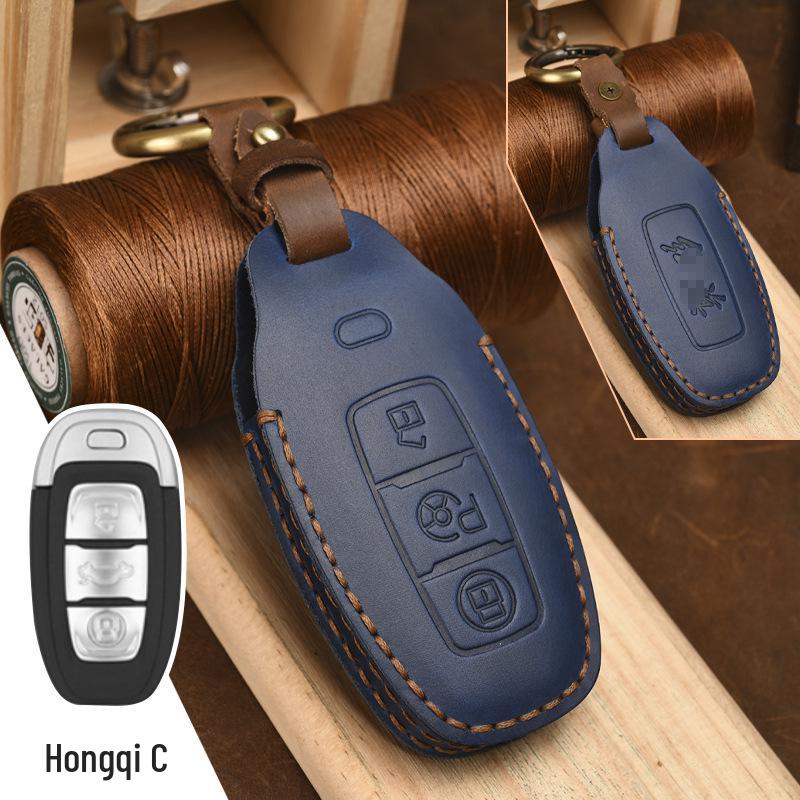 

Handmade Genuine Leather Key Case for Hongqi H7