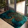 Retro Tree of Life 2D Printed Door Mat Living Room Bedroom Entrance Carpet Indoor Decorative Carpet