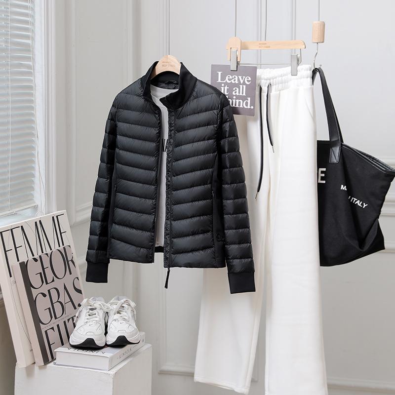 Pearlescent Women's Lightweight 90% Goose Down Jacket: Versatile Light Luxury for Layering or Outerwear