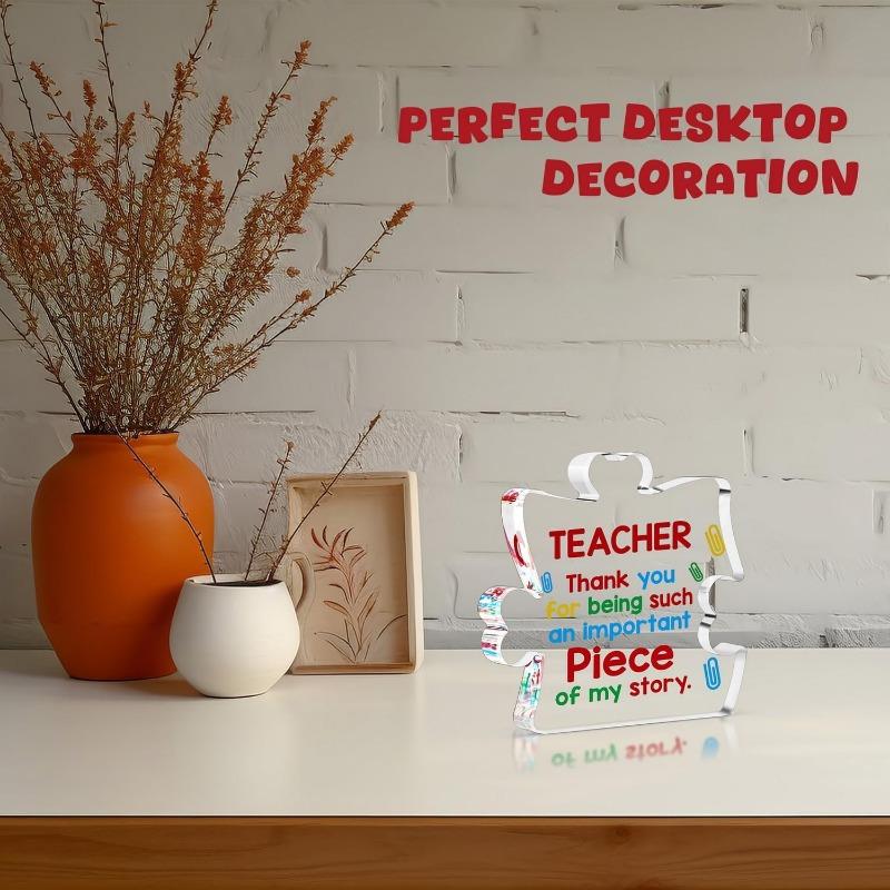 Teacher Appreciation Acrylic Sign. Thank You Gift for Birthdays, Graduation or Retirement.
