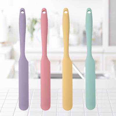 Food Grade Silicone Cream Scraper Household All-in-one Long Cake Spatula Heat-resistant Kitchen Baking Tool
