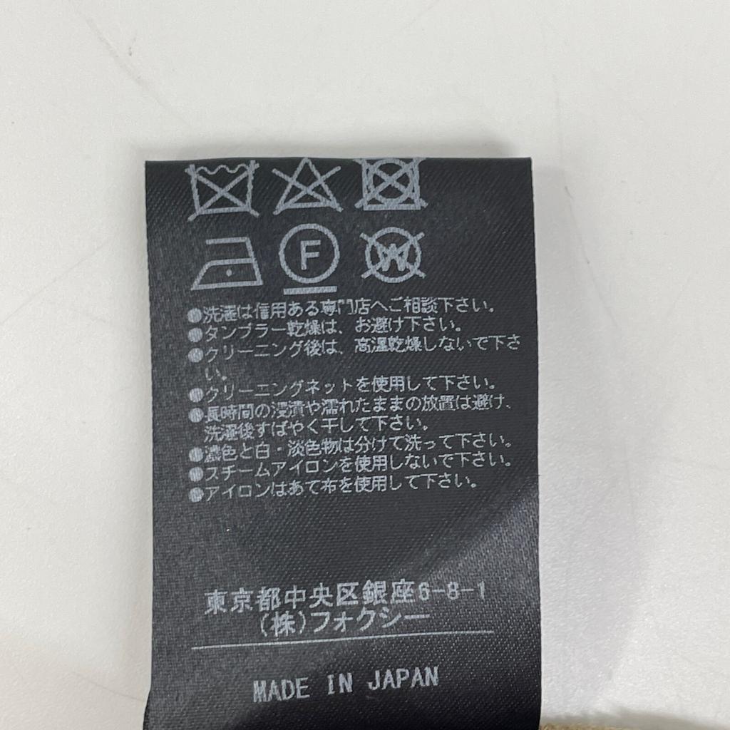 FOXEY 37604-SSFN402K Black Silk X Wool Sheer Sakka-Mid-length Skirt Skirt 40 blackUsed