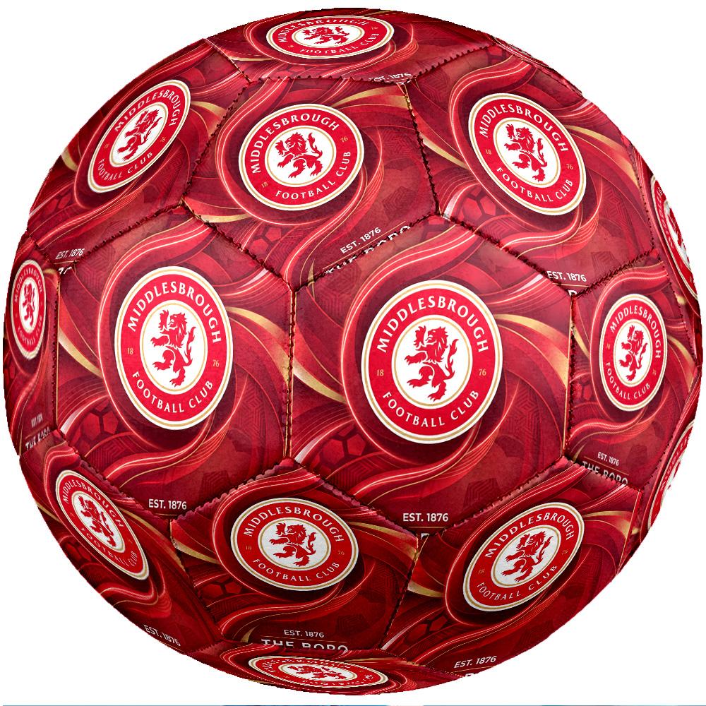 Middlesbrough FC Size 5 Standard Football Durable Training Match Soccer Ball for Adult Outdoor Sports