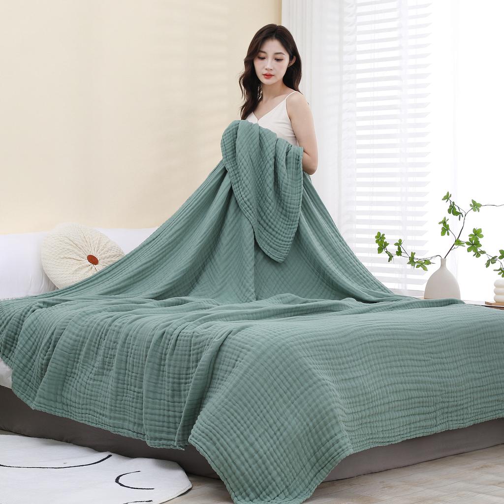 Gauze Cotton Baby Blanket Thickened Soft Absorbent Children's Quilt Large Bath Towel Nap Air Conditioner Blankets Bedding Items
