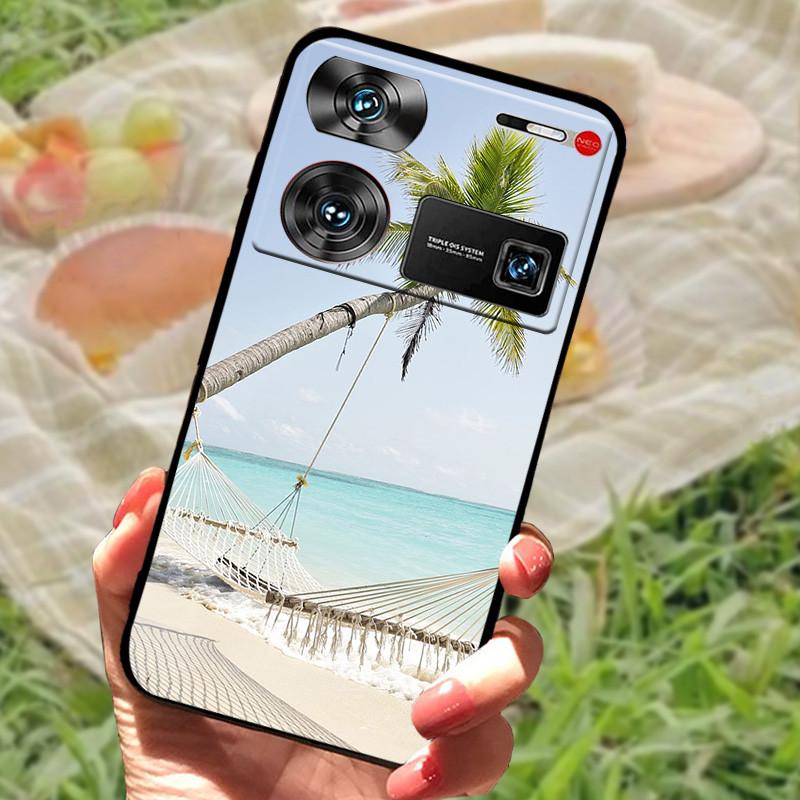 Shockproof Funda For ZTE Nubia Z60 Ultra Case Silicon Black Soft Bumper for Nubia Z60 Ultra Phone Cases Z60Ultra Cartoon Shell