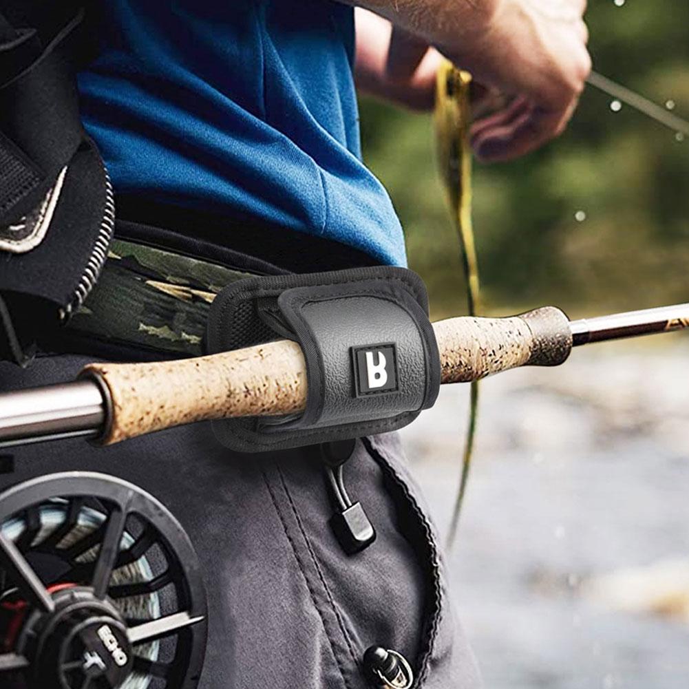 Flying Fishing Rod Storage Holder Rod Stand Belt Thickened Anti-Drop Fishing Rod Fasten Holder Loop Strap Fixed For Molle System