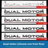 DQMN8 Tesla car emblem ABS front badge trunk emblem modification dual motor badge letters Tesla Model Y 3 X S dual motor sticker