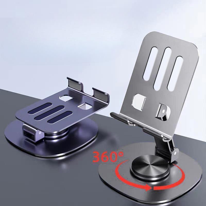 1PC All-metal 360-degree Rotating Mobile Phone Bracket, High-end Mechanical Bracket, Mobile Phone General Metal Support Frame