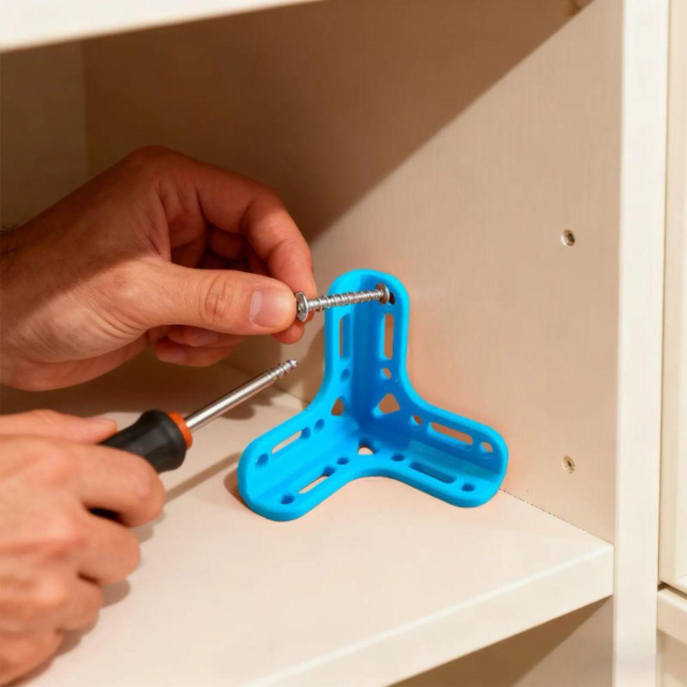 Durable PLA Corner Brace Brackets Heavy Duty Connector 3D Printed Corner Bracket DIY Project