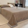 Double Layer Solid Color Milk Velvet Blanket Autumn Winter Thicken Warm Plush Blanket for Bed Sofa Single Double Thick Bed Sheet
