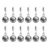 12Pcs Heavy Duty Tablecloth Weights Rusts Proof Metal Ball with Clip,Weights for Curtain,Outdoor Picnics Tablecloths