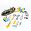 Kids' Wooden Tool & Repair Kit: Little Engineer Firefighter Pretend Play Set