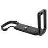 LShaped Metal Quick Release Plate Bracket Hand Grip for Canon EOSR Mirrorless Camera(black)