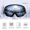 Karsaer Lyžařské brýle pro muže a snowboard UV400 Sférové Dvojité pro B7148 Ženy, Proti zamlžování, Brýle, OTG, Ochrana, Čočka, Unisex, Mládež,