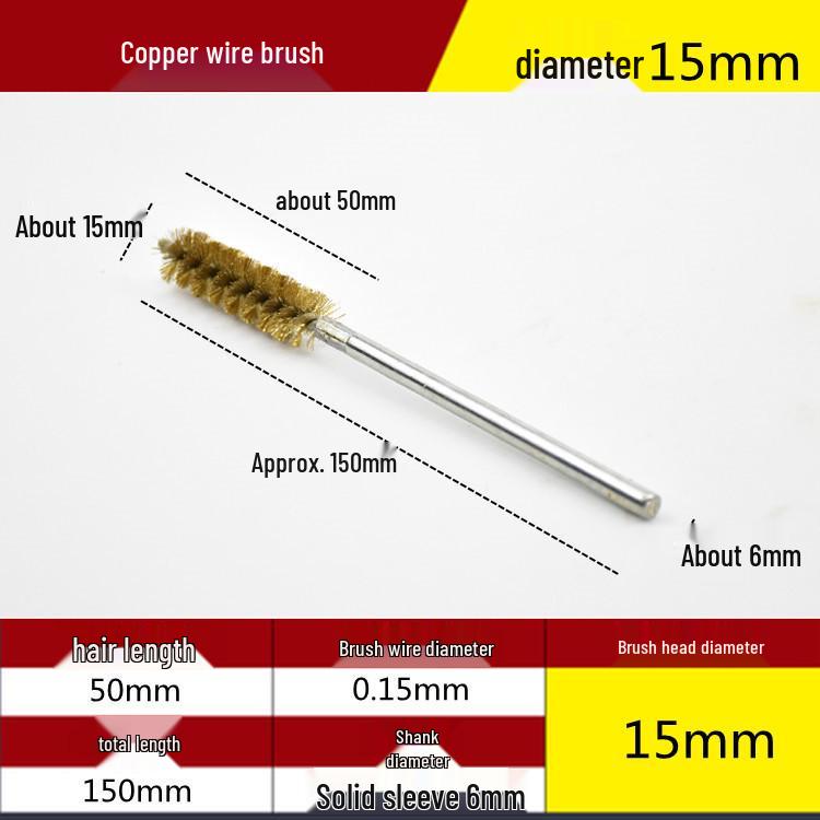 Electric Drill Stainless Steel Pipe Brush with Extended Handle for Polishing, Grinding, Deburring, and Rust Removal