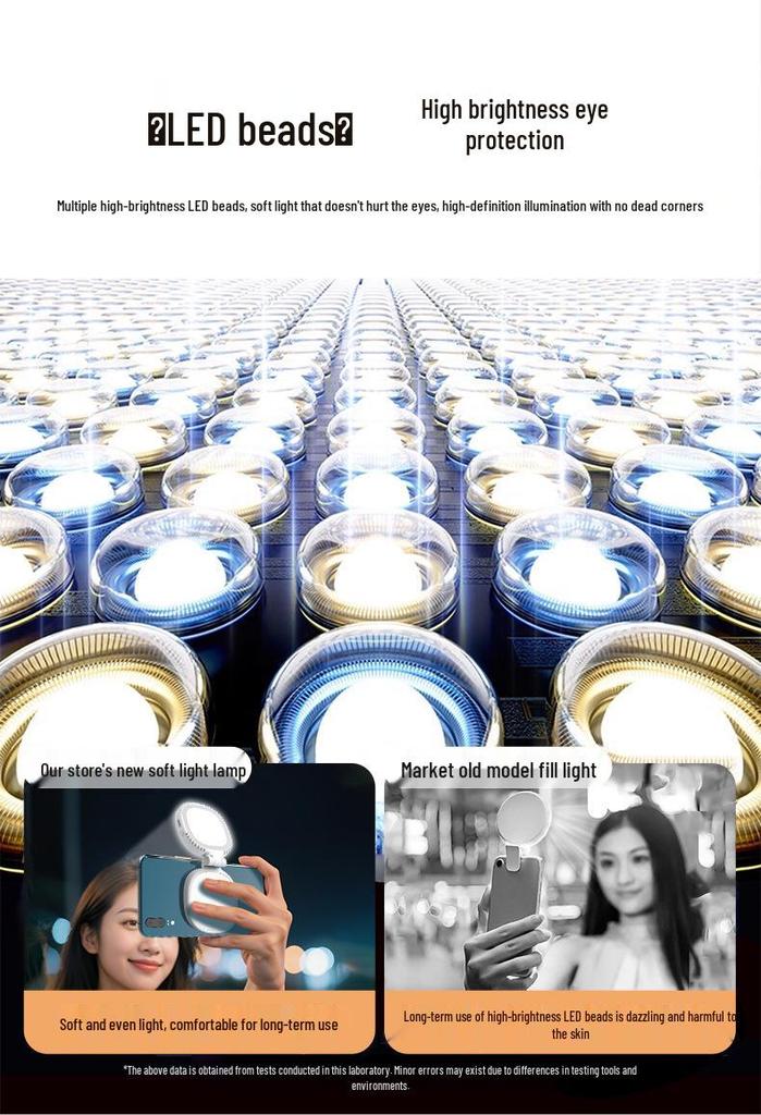 K10 Portable Magnetic Fill Light for Mobile Photography and Live Streaming