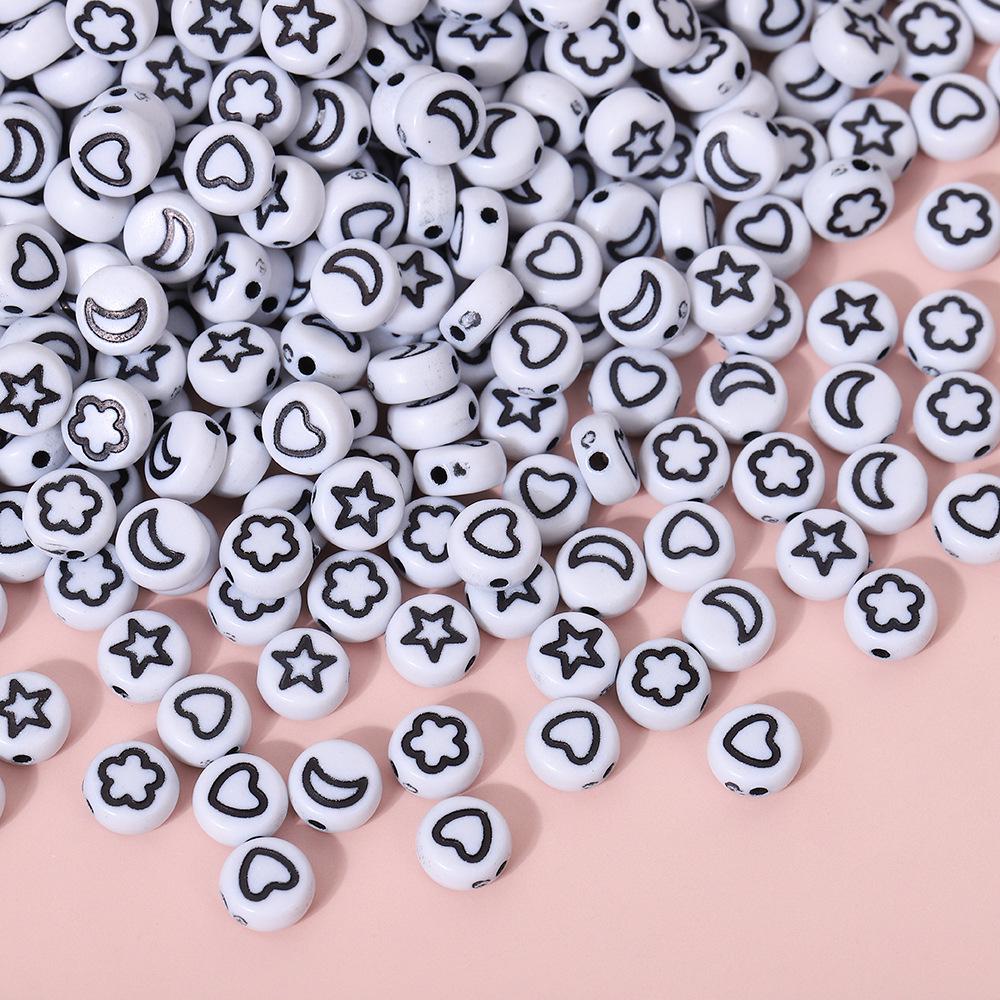 Acrylic Letter Beads for Kids' Jewelry Making – Educational DIY Beading Accessories