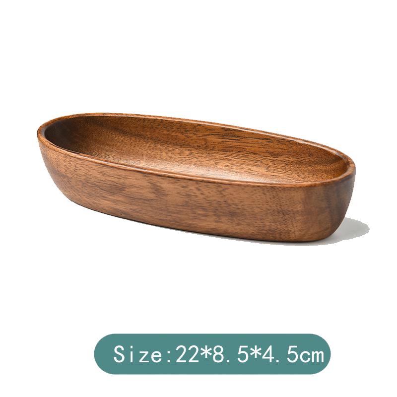 

Тарелка для закусок из цельного дерева HeMu-Acacia Wood, салатница, многоячеистая тарелка для закусок, в китайском стиле