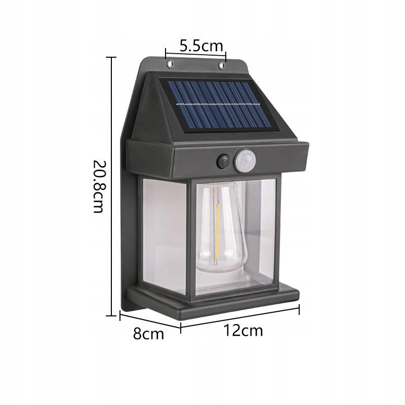 Solar Garden Lamp Wall-Mounted Terrace Lamp Facade 1200Mah Ip65 21Cm