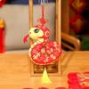 Cartoon Snake Dolls Pendant Stuffed Snake Mascot Doll Paper-cut Zodiac Snake Pendant  Students