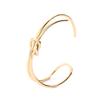 European Trendy Knotted Open Cuff Bracelet - Classic Gold Women's Jewelry, Personalized Cool Style