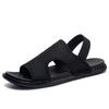 Herrensandalen in Übergröße Sommer Casual Sport Lochschuhe Weichsohle Outdoor Strandschuhe Ein Pedal Zwei Fahrschuhe