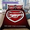 Custom Name Arsenal Pattern Bedding uilt Set uilt Cover Pillowcase Home Decoration Birthday Gift (1*duvet cover+2*pillowcase without core)