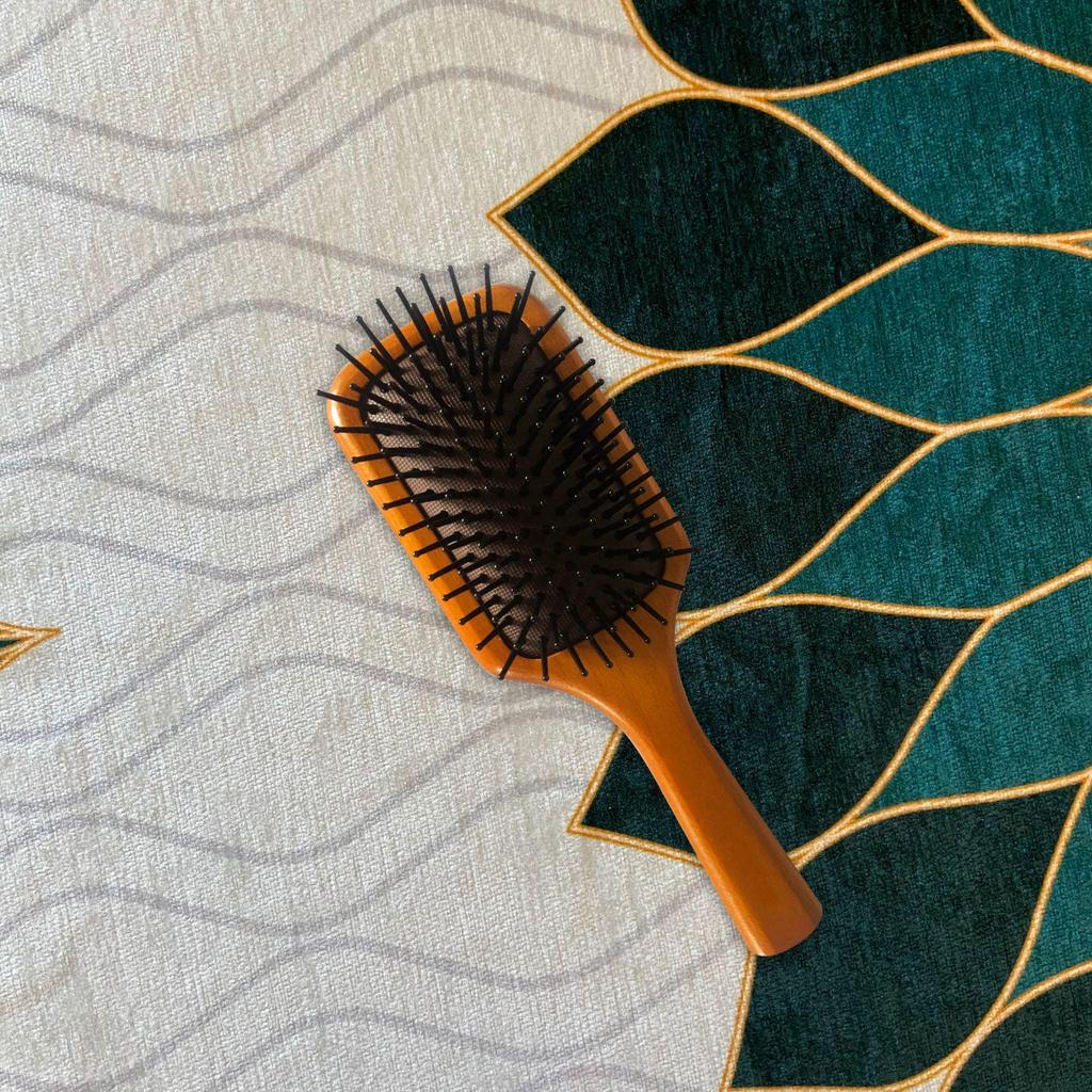 Antistatischer Frisierkissenkamm aus Massivholz - Massage- & Stylingwerkzeug
