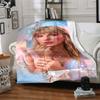 Taylor Swift Magazine Cover Blanket Soft Throw Blanket For Home Bedroom Bed Sofa Travel Office Solid Christmas Blanket