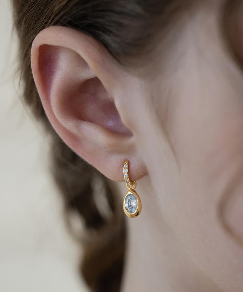 Tatiana Duraline Dangle Hoop Earrings Ec3214