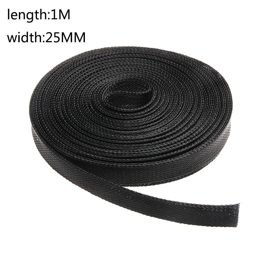 Black Tight PET Expandable Wire Protection Cable Braid Sleeving Insulation